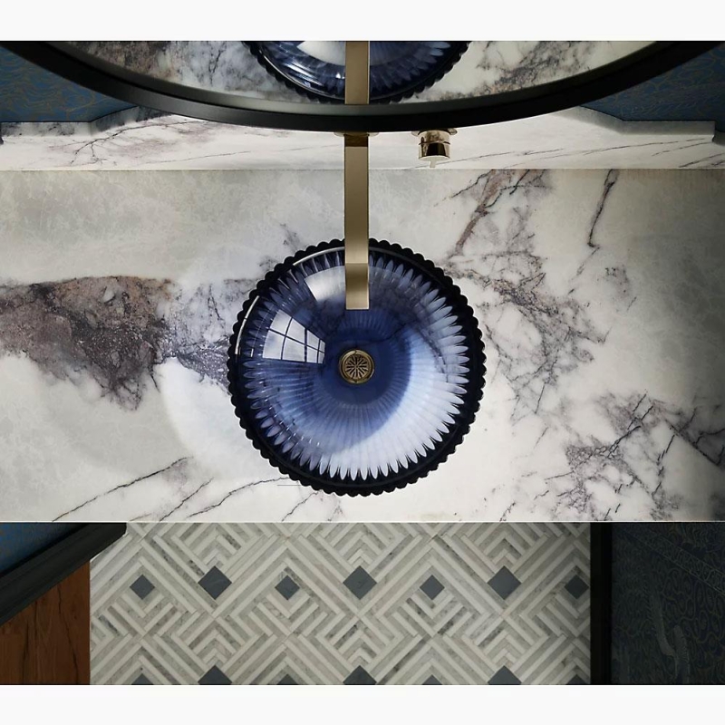 Kohler Lavabo Salute Cam Çanak Translucent Dew - 10KOH28824-TG2