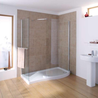Kohler - Kohler Duş Kabini Minima Walk-In Sağ Yıkanma Alanlı Tekne&Kabin Takımı 170 x 70 cm (1)