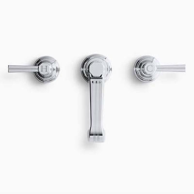 KOHLER - Kohler Lavabo Bataryası Pinstripe 3 Delikli Polished Krom (1)