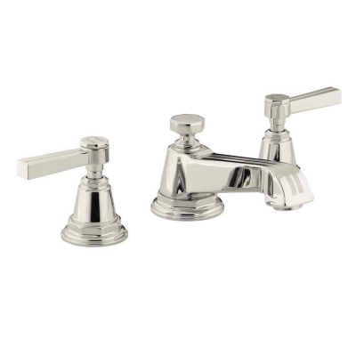 KOHLER - Kohler Lavabo Bataryası Pinstripe 3 Delikli Polished Nikel - 1