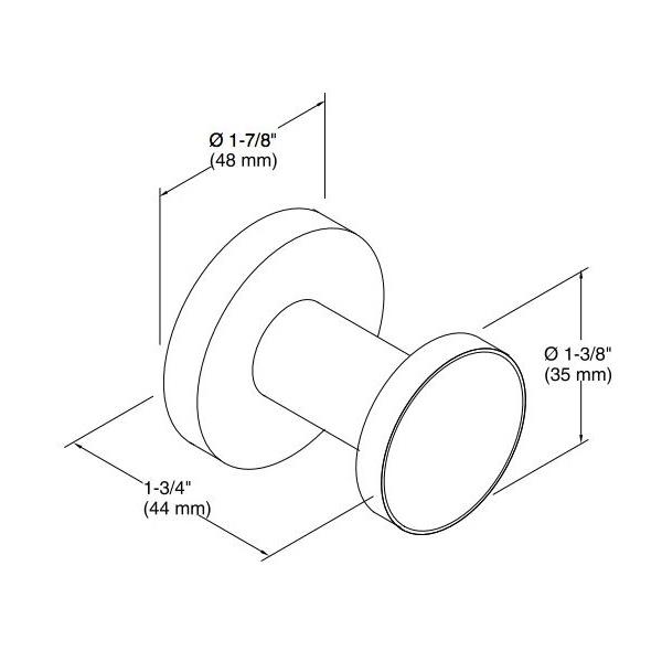 Kohler Bornoz Askısı Purist, Krom - 10KOH14443-CP