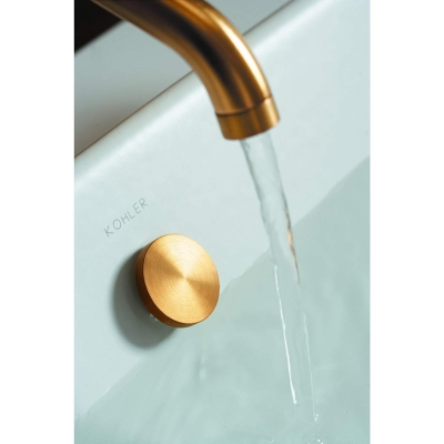 Kohler Lavabo Bataryası Çanak Purist, Modern Brushed Gold - Thumbnail 10KOH14404-4A-BGD