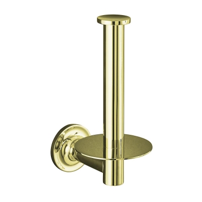 Kohler - Kohler Tuvalet Kağıtlık Dikey Purist, French Gold - 0
