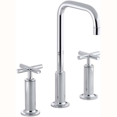 KOHLER - Kohler Lavabo Bataryası Puristic Artı Volan 3 Delikli Polished Krom - 2