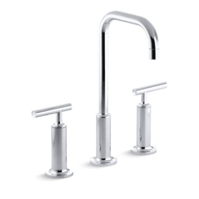 KOHLER - Kohler Lavabo Bataryası Puristic Çubuk Volan 3 Delikli Polished Krom - 0