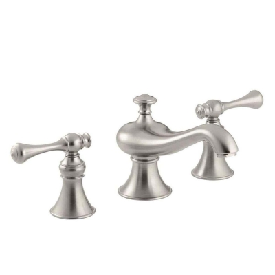 KOHLER - Kohler Lavabo Bataryası Revival Traditional Handle 3 Delikli Brushed Nikel - 3