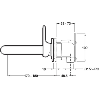 Kohler - Kohler Lavabo Bataryası Singulier Duvardan Takım (1)