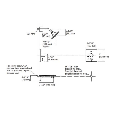 Kohler - Kohler Duş Sistemi Stance Ankastre Presure Balans Parlak Krom (1)