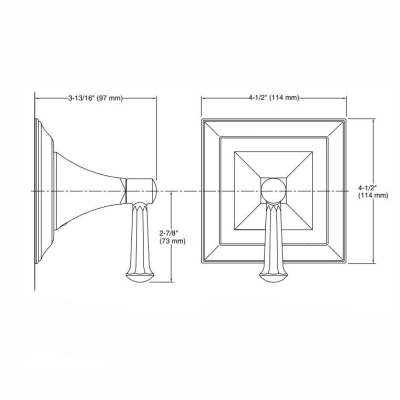 KOHLER - Kohler Transfer Valfi Ankastre Dış Kapak Memoirs Stately Krom Ük (1)