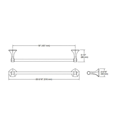 KOHLER - Kohler Uzun Havluluk Occasion 51,6 cm, Vibrant Brushed Moderne Brass