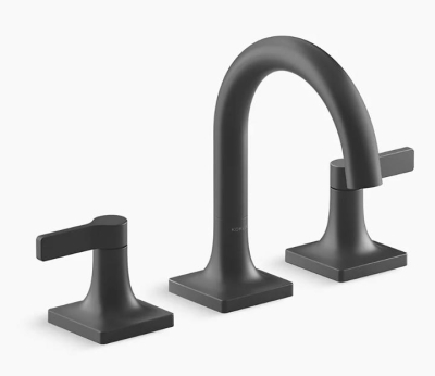 KOHLER - Kohler Venza 3 Delik Lavabo Bataryası, Mat Siyah - 2