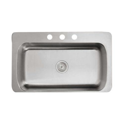 Kohler - Kohler Eviye Verity Paslanmaz Çelik Tezgah Üstü 83.8 x 50.8 cm - 2