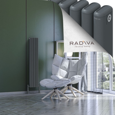 Radiva - Kotto Alüminyum Radyatör 1200x221 Antrasit