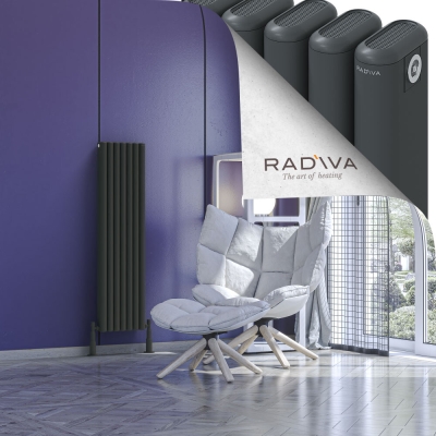 Radiva - Kotto Alüminyum Radyatör 1200x311 Koyu Antrasit