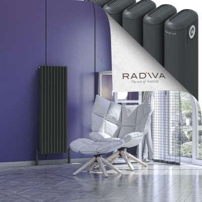 Radiva - Kotto Alüminyum Radyatör 1200x401 Koyu Antrasit (1)