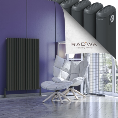Radiva - Kotto Alüminyum Radyatör 1200x806 Koyu Antrasit