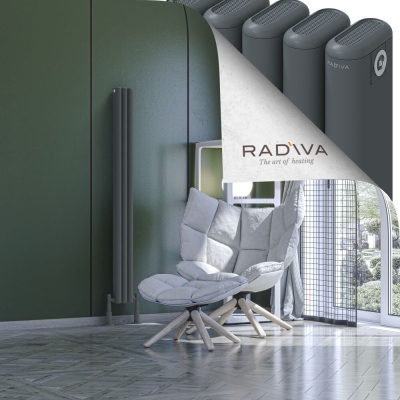 Radiva - Kotto Alüminyum Radyatör 1500x131 Antrasit - 500