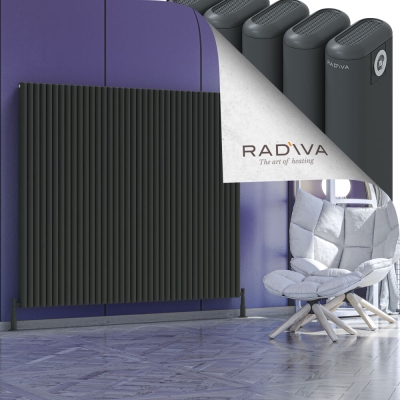 Radiva - Kotto Alüminyum Radyatör 1500x1706 Koyu Antrasit