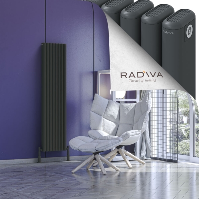 Radiva - Kotto Alüminyum Radyatör 1500x356 Koyu Antrasit (1)