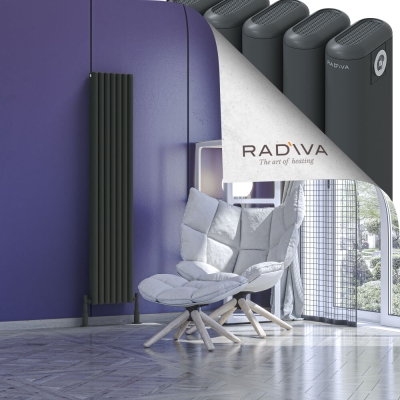Radiva - Kotto Alüminyum Radyatör 1600x311 Koyu Antrasit