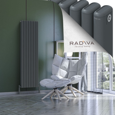 Radiva - Kotto Alüminyum Radyatör 1600x446 Antrasit - 500