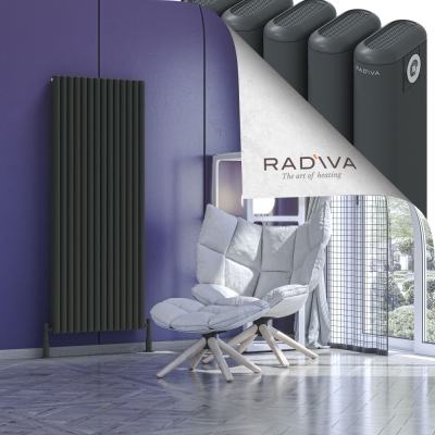Radiva - Kotto Alüminyum Radyatör 1600x626 Koyu Antrasit - 500
