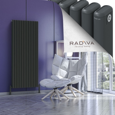 Radiva - Kotto Alüminyum Radyatör 1600x671 Koyu Antrasit