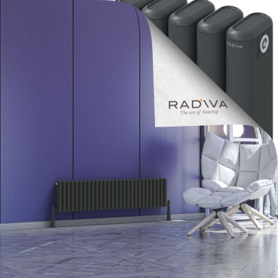 Radiva - Kotto Alüminyum Radyatör 300x1256 Koyu Antrasit