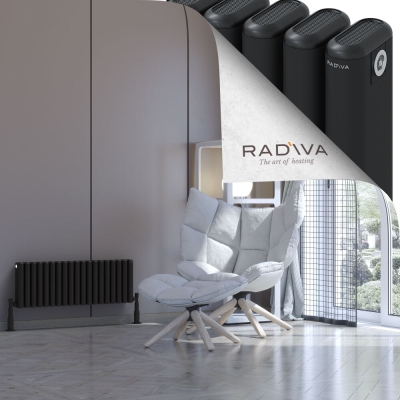 Radiva - Kotto Alüminyum Radyatör 300x851 Siyah (1)