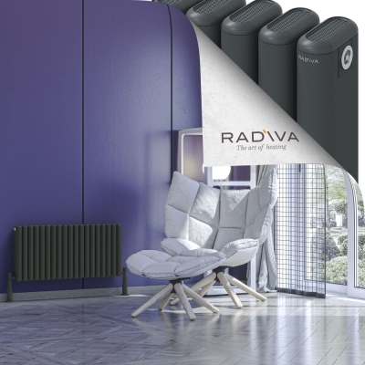 Radiva - Kotto Alüminyum Radyatör 400x851 Koyu Antrasit (1)