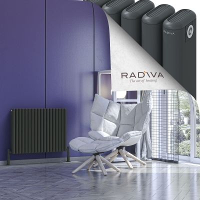 Radiva - Kotto Alüminyum Radyatör 600x806 Koyu Antrasit