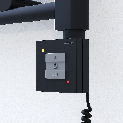 Radiva - Ktx1 Havlupan Rezistansı Kontrol Paneli Spiral Kablolu Siyah - 500