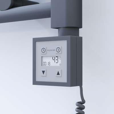Radiva - Ktx3 Havlupan Rezistansı Kontrol Paneli Spiral Kablolu Antrasit - 500
