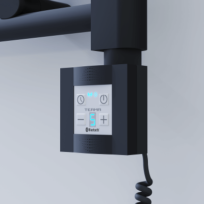 Radiva - Ktx4 Havlupan Rezistansı Kontrol Paneli Spiral Kablolu Siyah