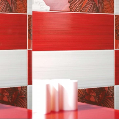 LAFAENZA - Lafaenza Drill T Duvar Karosu Kırmızı 12,5 x 33,3 cm