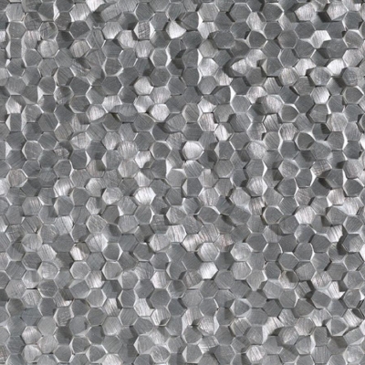 L'antic Colonial Duvar Mozaiği Gravity Alumunium 3D Hexagon Metal 30,4 x 30,4 cm