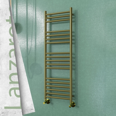 Radiva - LANZAROTE Paslanmaz Çelik Havlupan 400x1200 Satine Altın (1)