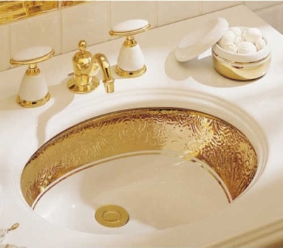 KOHLER - Kohler Lavabo Tezgah Altı Laureate Altın Bantlı 