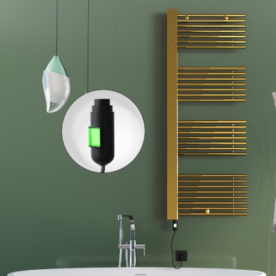 Radiva - MALE Elektrikli Havlupan 600x1600 Altın (On/Off Düğmeli) 600W (1)