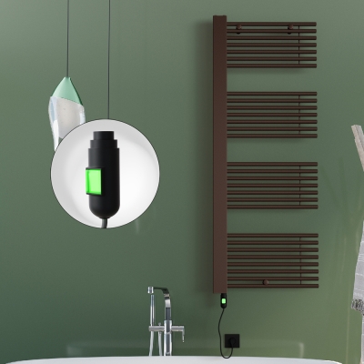 Radiva - MALE Elektrikli Havlupan 600x1600 Bakır Eskitme (On/Off Düğmeli) 600W