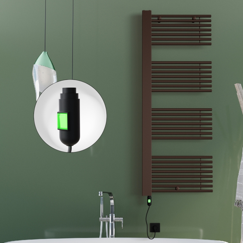 MALE Elektrikli Havlupan 600x1600 Bakır Eskitme (On/Off Düğmeli) 600W - 1MAL06001600K3PE1060