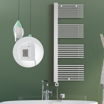 Radiva - MALE Elektrikli Havlupan 600x1600 Beyaz (KTX1 Termostat) 1000W (1)