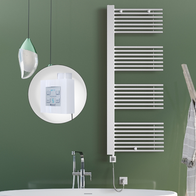 MALE Elektrikli Havlupan 600x1600 Beyaz (KTX4 Termostat) 1000W Spiral Kablolu - 1MAL06001600B1PEC100-K