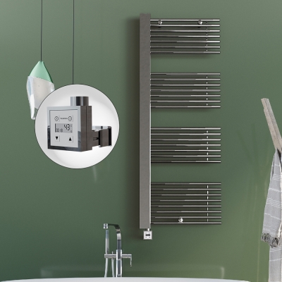 Radiva - MALE Elektrikli Havlupan 600x1600 Krom (KTX3 Termostat) 600W Spiral Kablolu (1)