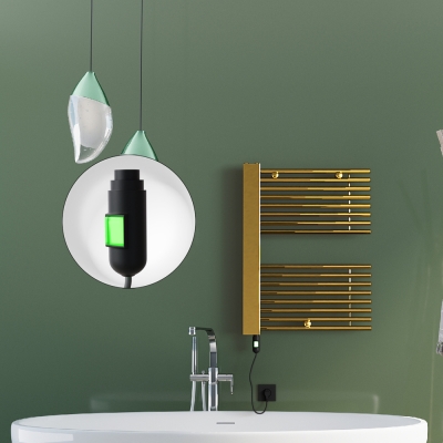 Radiva - MALE Elektrikli Havlupan 600x800 Altın (On/Off Düğmeli) 300W