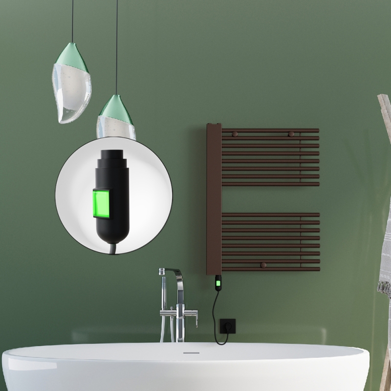 MALE Elektrikli Havlupan 600x800 Bakır Eskitme (On/Off Düğmeli) 300W - 1MAL06000800K3PE1030