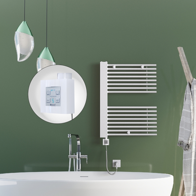 MALE Elektrikli Havlupan 600x800 Beyaz (KTX4 Termostat) 600W Spiral Kablolu - 1MAL06000800B1PEC060-K