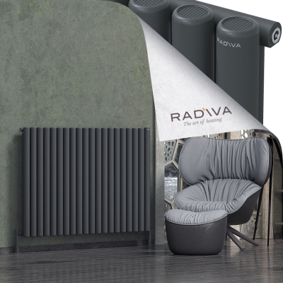 Radiva - Mati Alüminyum Radyatör 1000x1476 Koyu Antrasit