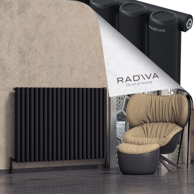 Radiva - Mati Alüminyum Radyatör 1000x1550 Siyah