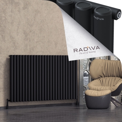Radiva - Mati Alüminyum Radyatör 1000x1846 Siyah